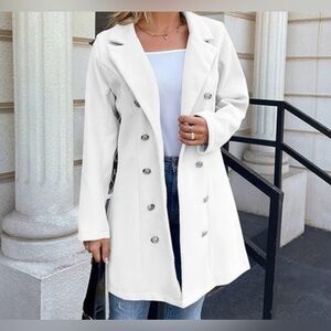 Winter White Blazer Jacket